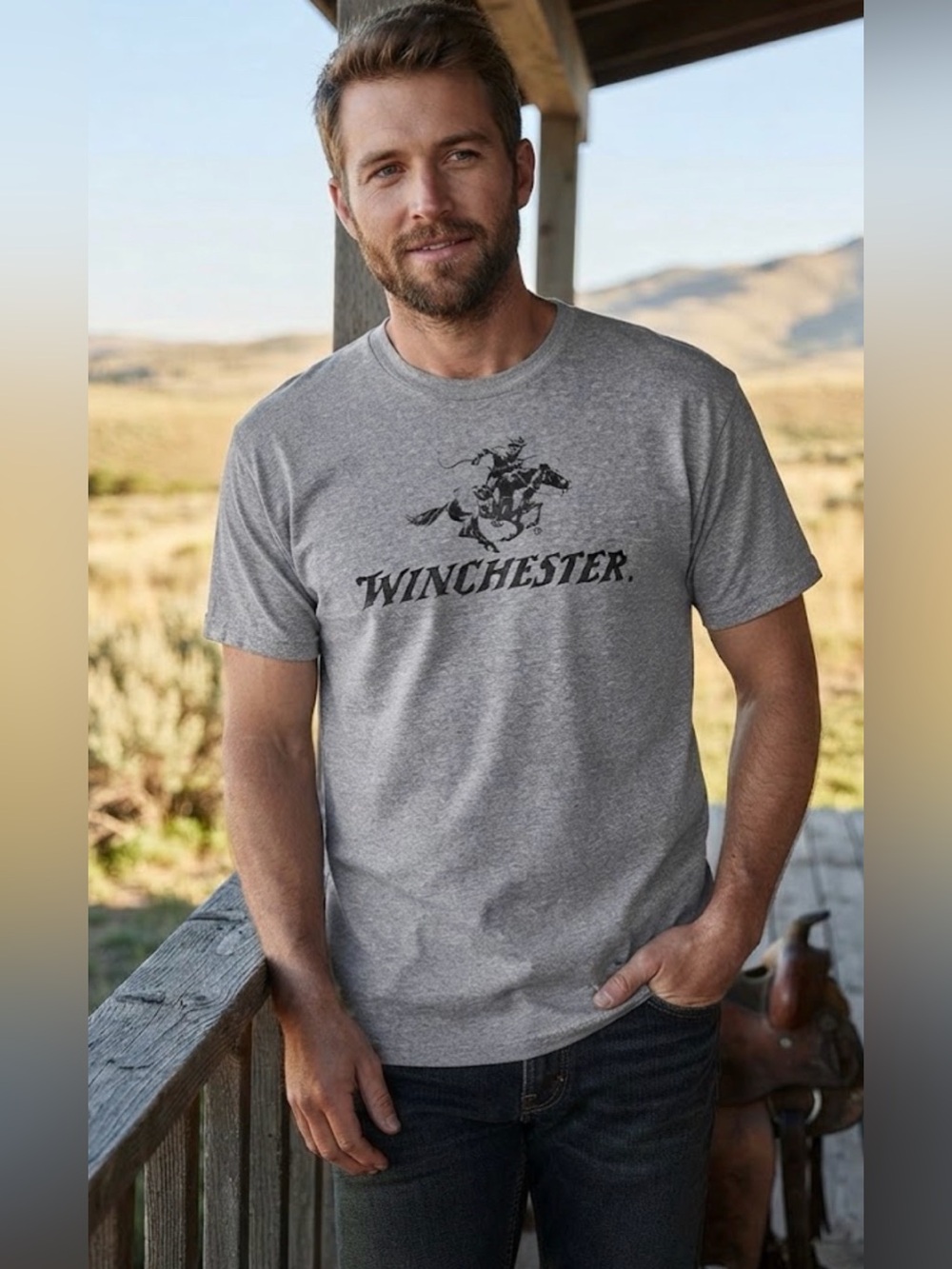 Winchester Cowboy Graphic Western T-Shirt
